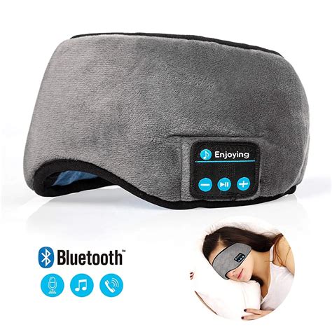 Bluetooth Sleeping Headphones Eye Mask Sleep Headphones Bluetooth ...