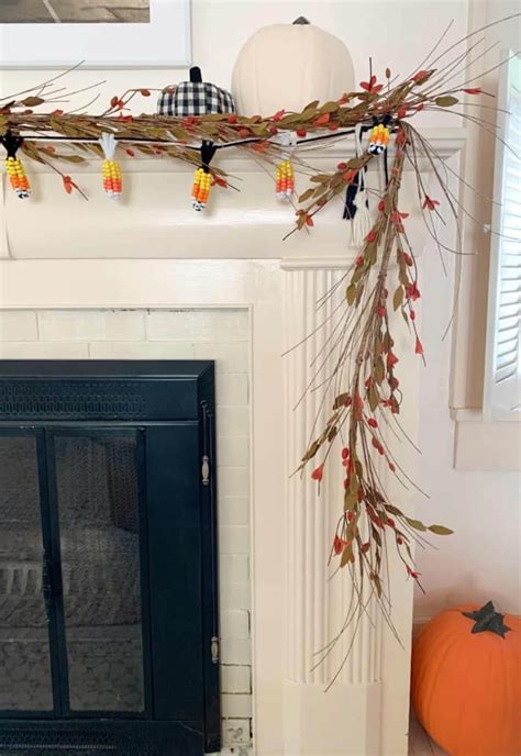 DIY Candy Corn Garland - A Beautiful Mess