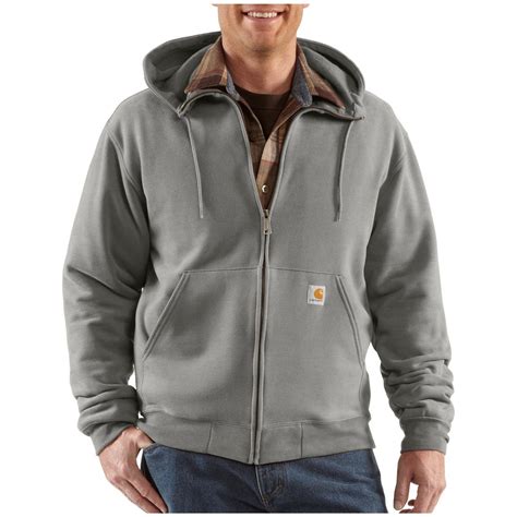 Carhartt® Brushed Fleece Hooded Full - zip Sweatshirt - 227235, Sweatshirts & Hoodies at ...