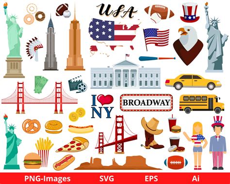 USA Clipart New York Clipart America Clipart Flag Clipart - Etsy