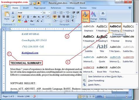 Learn Microsoft Office Word 2007 - Home Tab | IT Online Training