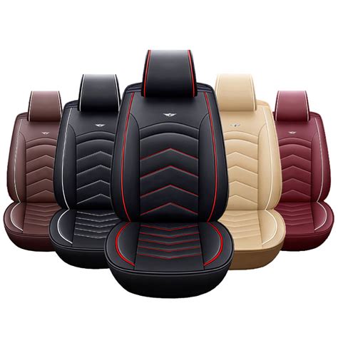 Universal Car SUV Front Seat Cover PU Leather Cushion Protector Mat ...