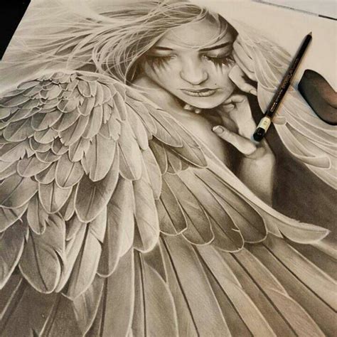 Crying Angel Drawing at GetDrawings | Free download