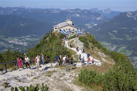 Eagle`s Nest, Obersalzberg / Germany - September 20, 2018: Autumnal Day the Top of the Mount on ...