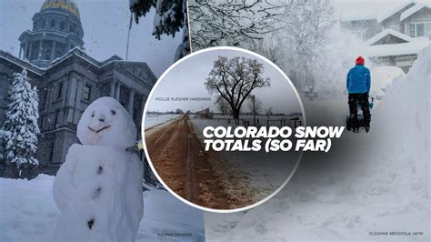 Denver metro snow totals, other Colorado snow reports so far