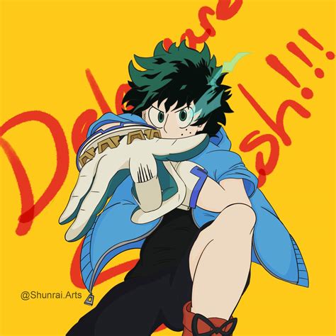 I drew Deku with his Air Force gloves! I hope you enjoy it! : r/BokuNoHeroAcademia