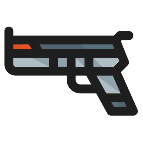 Gun Generic Outline Color icon