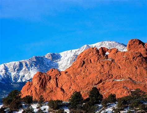 Pikes Peak Colorado Springs 14000ft Mountain — Colorado Springs