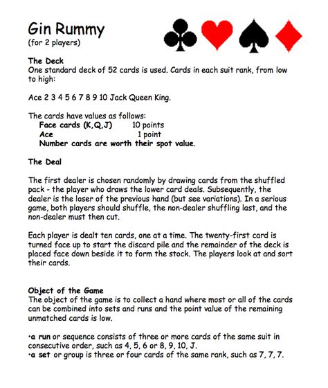 Gin Rummy Rules | Official Game Rules