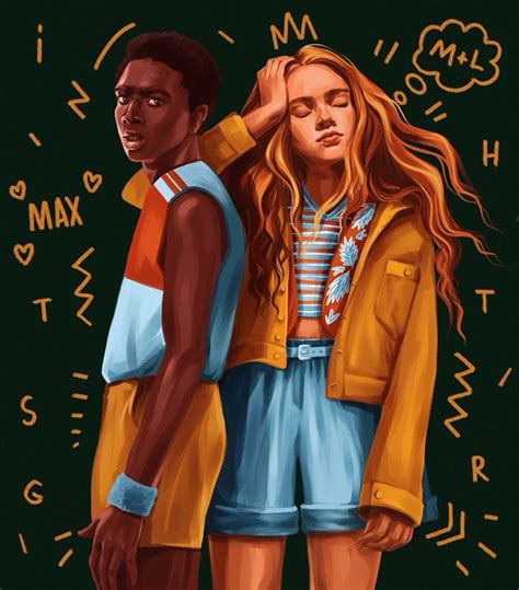 Stranger Things Lucas and Max by imagine_polli, Season 3, Caleb McLaughlin, Sadie Sink, fa ...