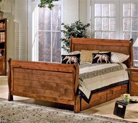 Amazon.com: Chelsea Home Full Sleigh Bed with Storage in Cocoa Finish ...