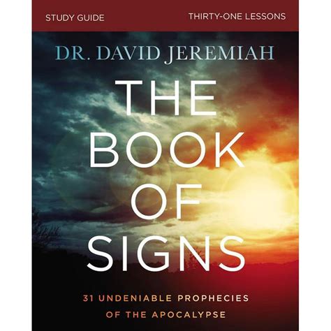 The Book of Signs Study Guide : 31 Undeniable Prophecies of the Apocalypse (Paperback) - Walmart ...