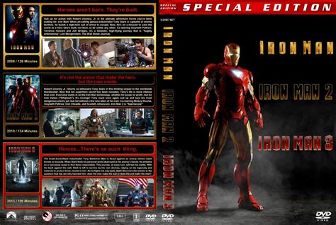 Iron Man Trilogy - Movie DVD Custom Covers - Iron Man Trilogy v3 :: DVD ...