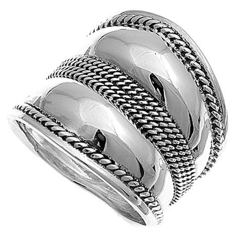 Sac Silver - Sterling Silver Women's Large Bali New Ring Wholesale 925 ...