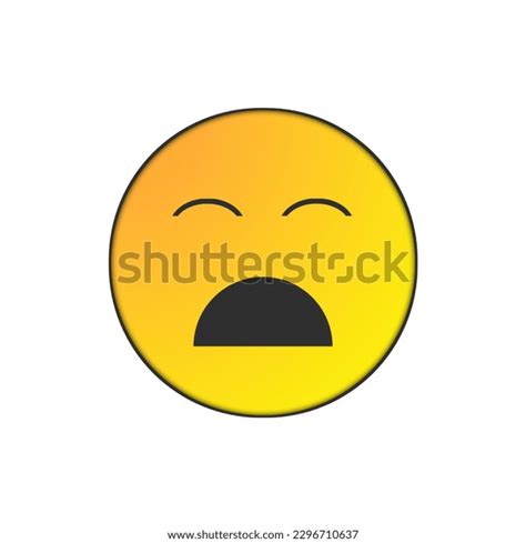 Yellow Sad Face Emoticon Emoji Symbol Stock Illustration 2296710637 ...