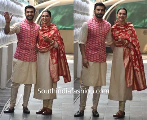 Newlyweds Deepika Padukone & Ranveer Singh in coordinating outfits ...