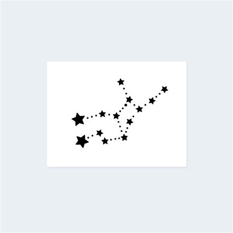 Virgo Constellation Tattoo set of 2 Virgo Constellation Temporary ...