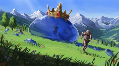 King Slime Painting : r/Terraria