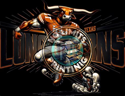 Texas Longhorns Mascot PNG - Etsy