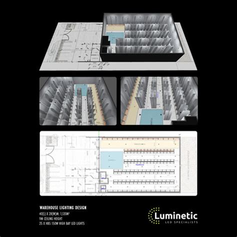 Lighting design for industrial warehouse | Luminetic