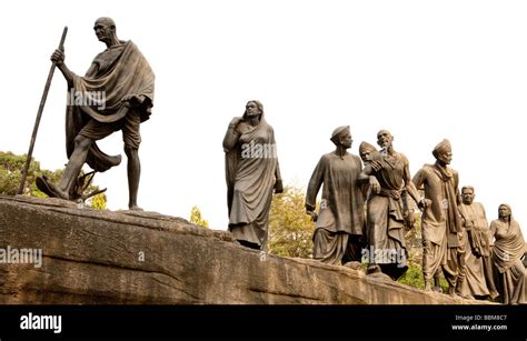 Bronze Statue Of Mahatma Gandhi New Delhi India Stock Photo - Alamy