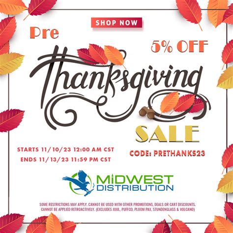 Pre-Thanksgiving Day Sale 2023