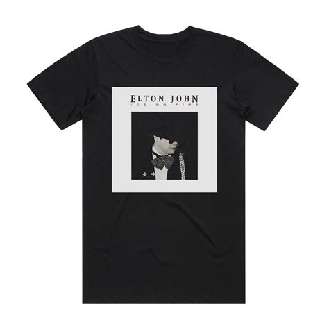 Elton John Ice On Fire Album Cover T-Shirt Black – ALBUM COVER T-SHIRTS