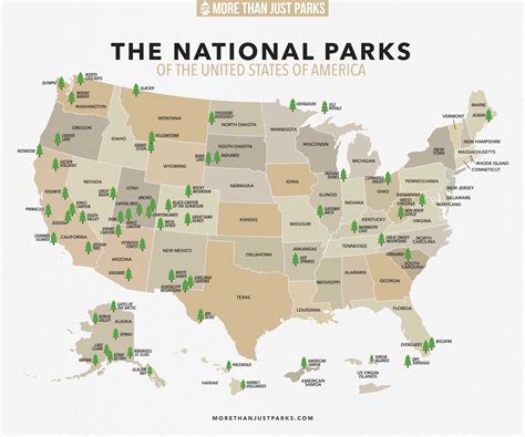 COMPLETE National Parks List 2023 (+ Printable MAP)