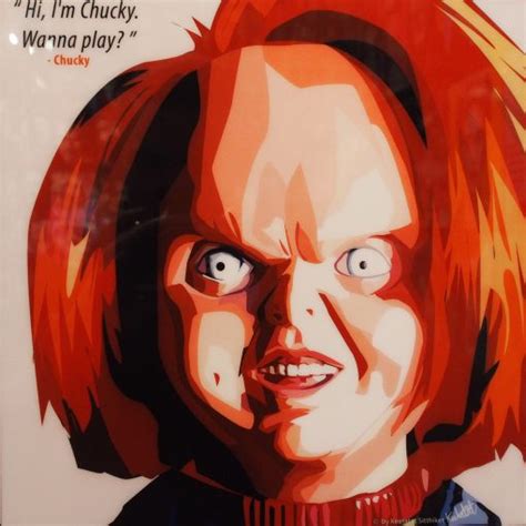 Chucky Poster "Hi I'm Chucky wanna play?" - Infamous Inspiration