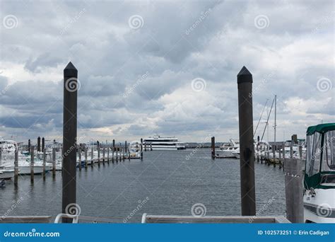 Atlantic Highlands Marina with Sea Streak Ferry Editorial Photo - Image of atlantic, marina ...