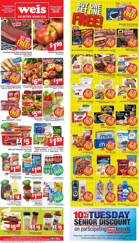 Weis Weekly Ad Circular Flyer August 26 - September 2, 2021 - JCdavila ...