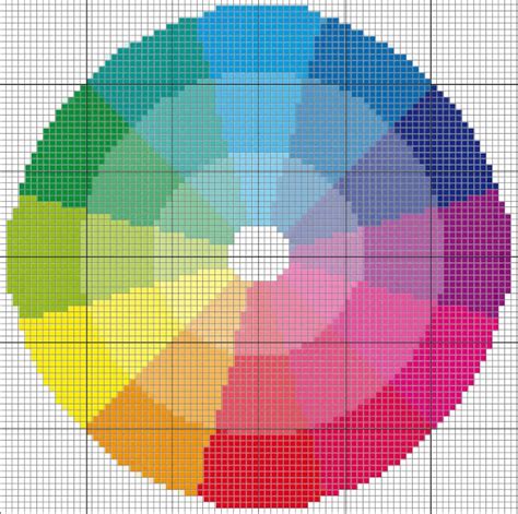 Color Wheel Cross Stitch – Cross-Stitch