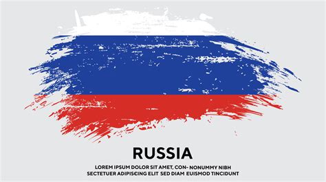 Russia colorful grunge texture new flag design vector 11774999 Vector ...