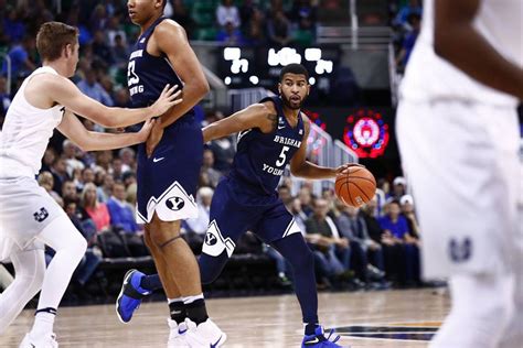 BYU Basketball vs. Utah State Final: Cougars out muscles the Aggies 77 ...