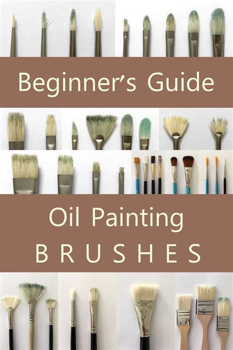 Types of oil painting brushes – Artofit