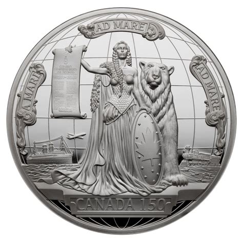 150th Anniversary of Confederation 10 oz Silver Medal (2017) - Canadia – Global Bullion Suppliers