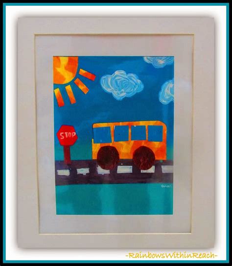 The School Bus as Art Project and MORE! | Bus art, School bus art, Art projects