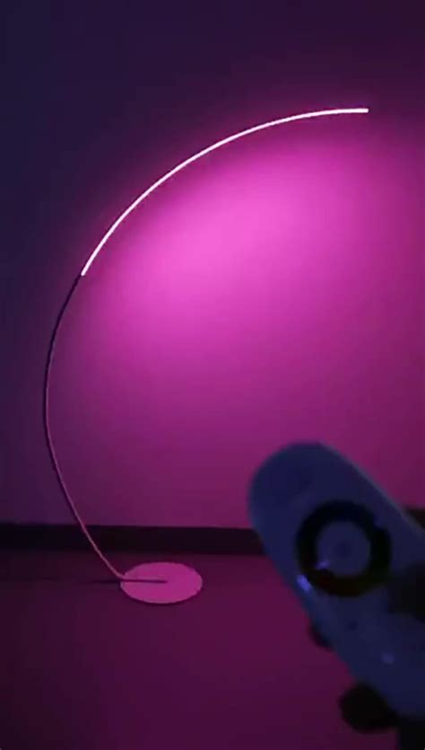 Biumart Nordic Arc Floor Lamp Black Led Modern Standing Floor Lamp For Living Room Bedroom Study ...