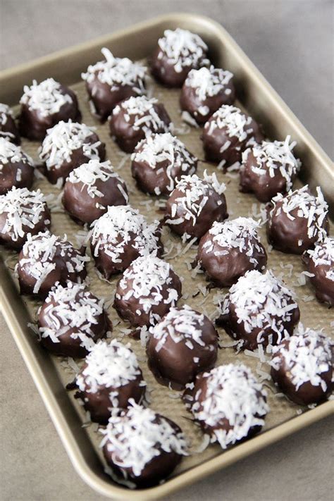 Coconut Bon Bons Dipped in Dark Chocolate | Recipe | Candy recipes ...