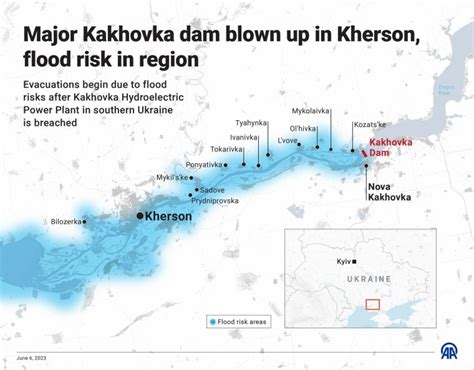 Where is the Nova Kakhovka dam? Map shows importance of Ukraine ...