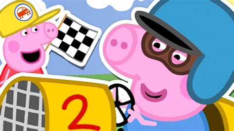 George Becomes A Race Car Driver! 🐷 🏎️ Peppa Pig Official Channel Family Kids Cartoons - YouTube