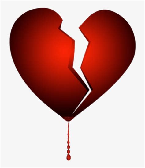 Broken Bleeding Heart - Heart Broken Emoji Tattoo Transparent PNG ...