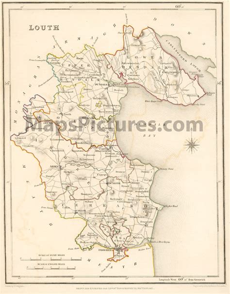 County Louth Ireland - Map 1837