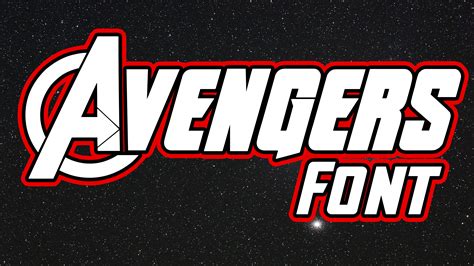 The Avengers Windows font - free for Personal