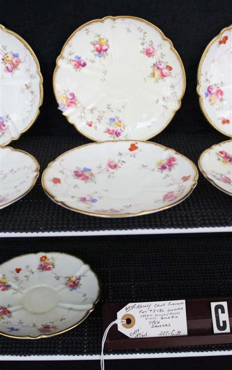 Aynsley 84E6 Pattern Fine Bone China Saucers - McArthur Park Antiques