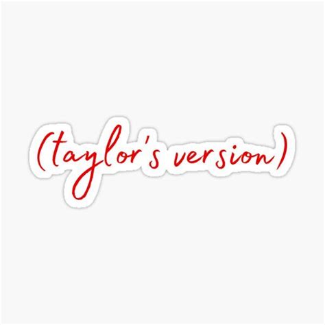 Red Taylor's Version Stickers | Redbubble Taylor Swift 22, Taylor Swift Birthday, Taylor Swift ...