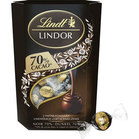 Buy Lindt Lindor 70% Cocoa Chocolate Balls with Fondant (200g) cheaply ...