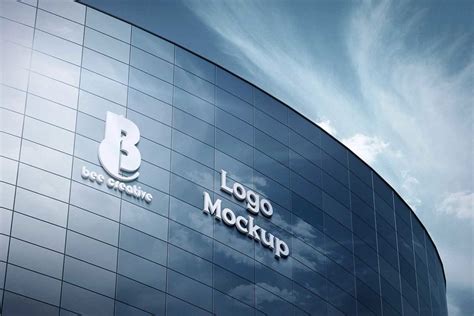 Download This Building Facade Logo Mockup - Designhooks