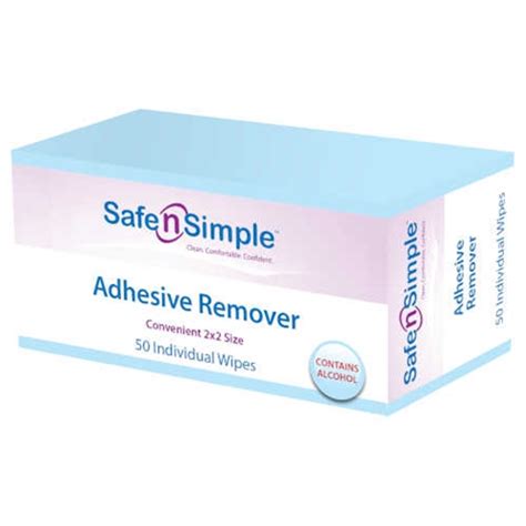 Safe n Simple Adhesive Remover Wipes at HealthyKin.com