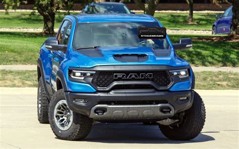 CAUGHT: 2021 Ram 1500 TRX In Hydro Blue Hits The Streets: - MoparInsiders